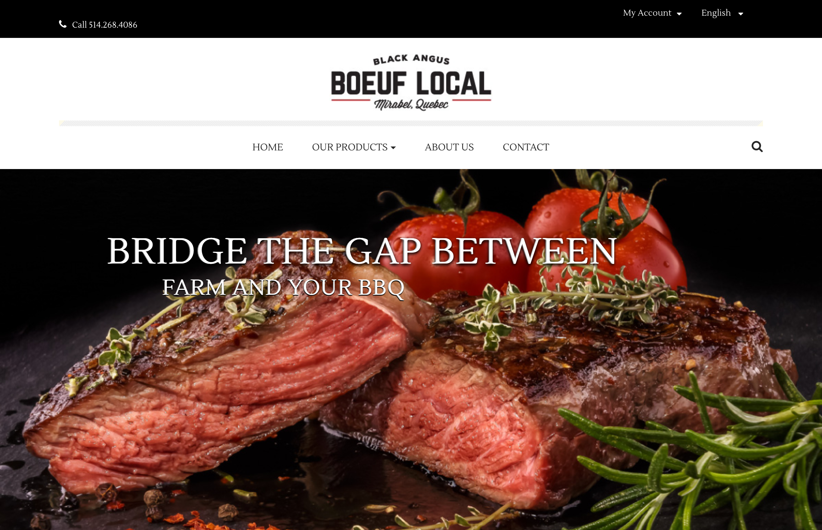 Boeuf Local website